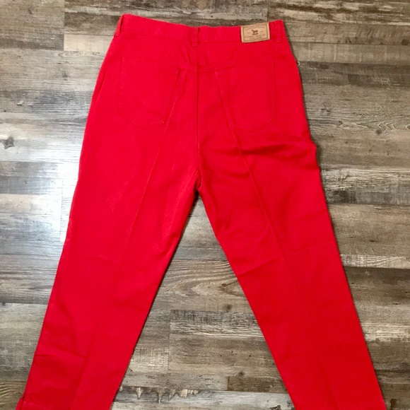 🖤3 for 25🖤Vtg 90s/Y2K Red High Waist Goth Pin-Up Punk Rockabilly Mom Jeans - Picture 5 of 6